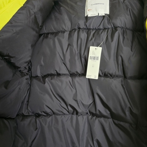 NWT Anthropologie Cropped Hooded Puffer Coat, Size XS - Picture 13 of 14